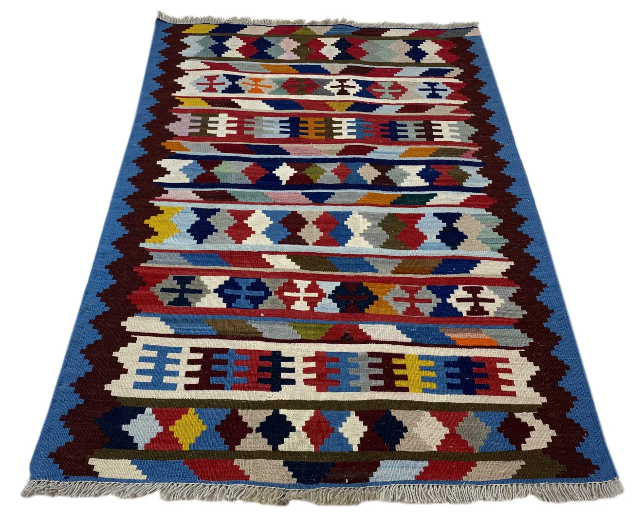Alternative view of Kilim Oriental Rug 147 × 101 cm in Wool, hand-woven