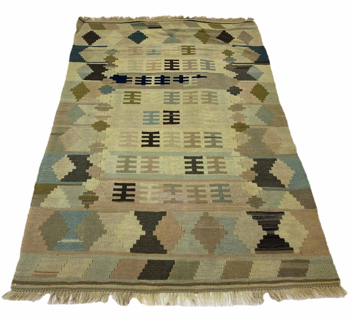 Alternative view of Wool Kilim Persian Rug 148 × 97 cm, hand-woven