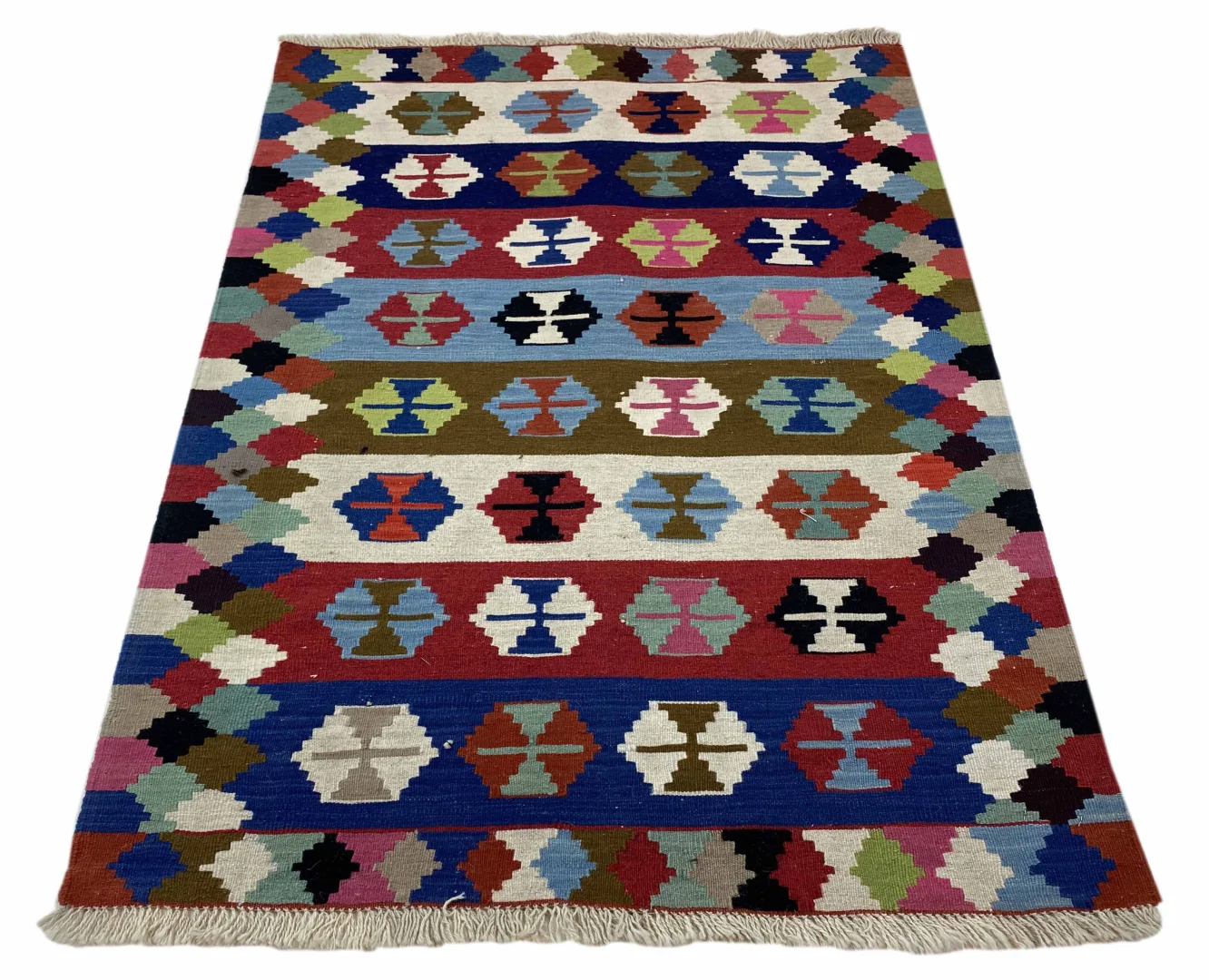 Alternative view of Kilim Persian Rug 150 × 99 cm in Wool, hand-woven