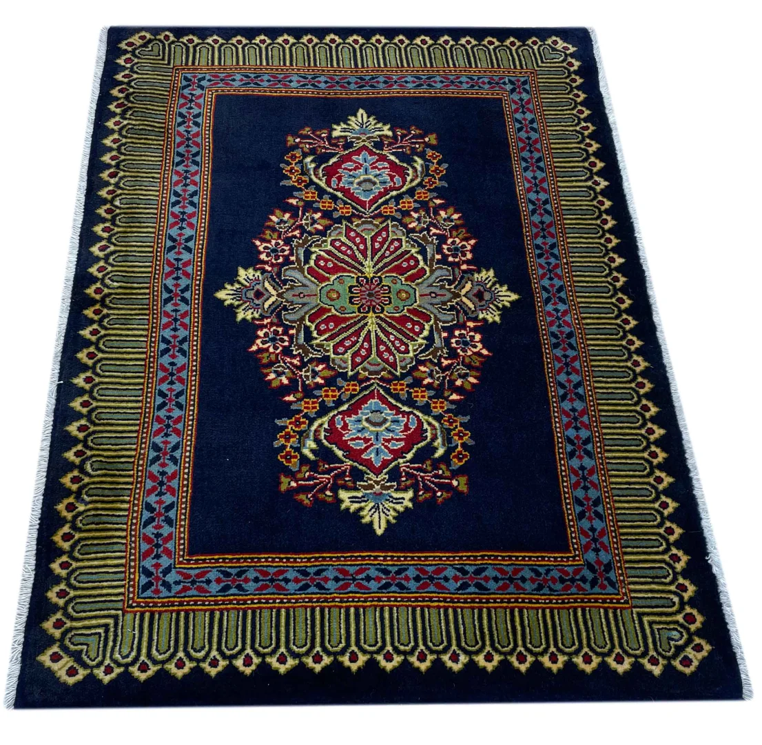 Alternative view of Hand-Knotted Kashan Persian Rug, 103 × 76 cm, Wool