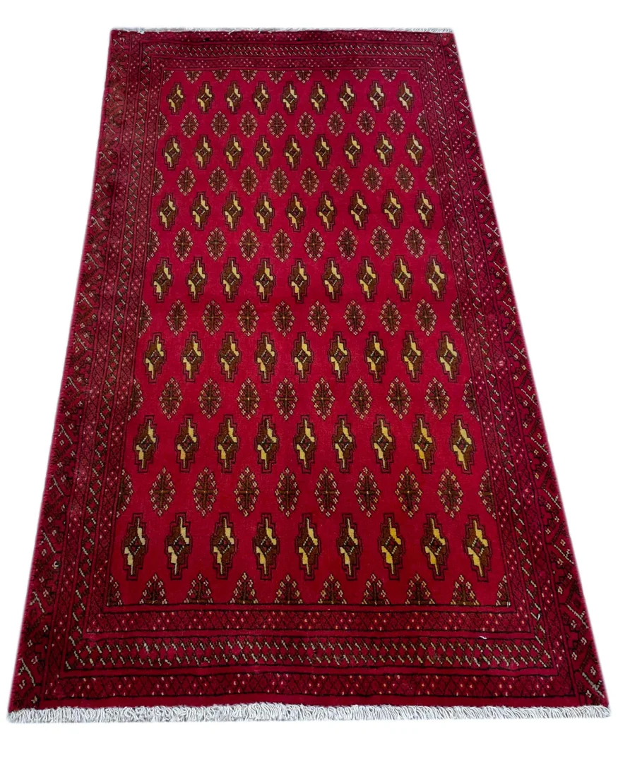Alternative view of Hand-Knotted Persian Rug, 129 × 64 cm, Wool