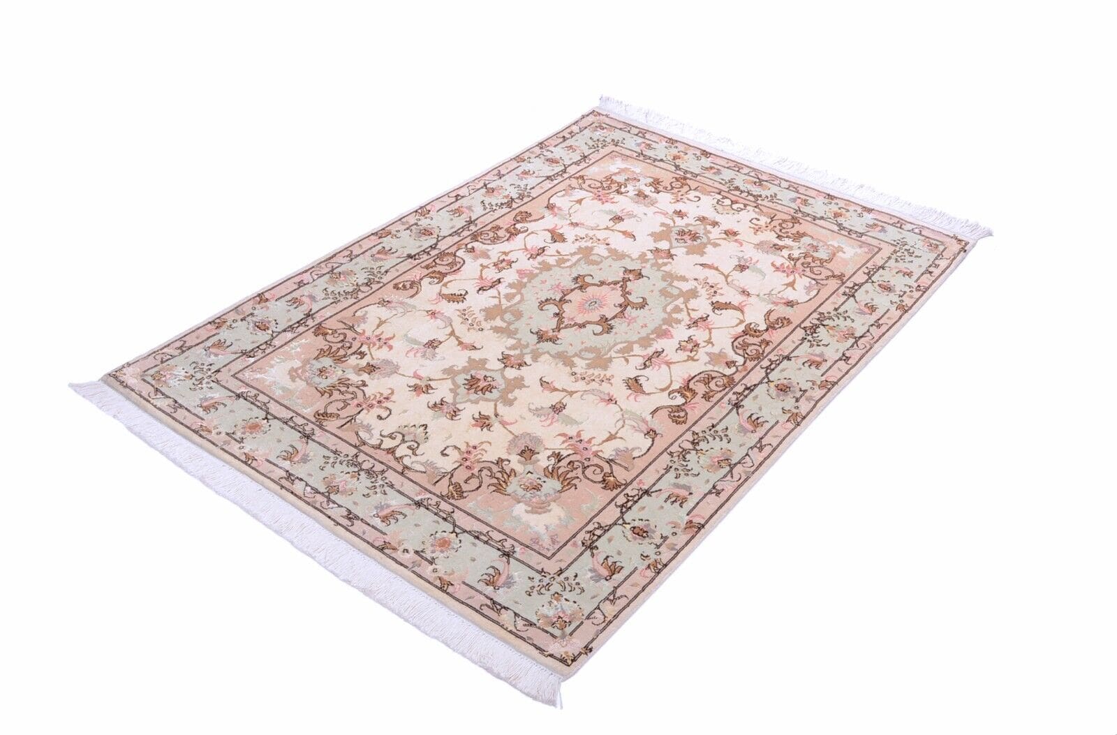Alternative view of Wool Tabriz Persian Rug 149 × 100 cm, hand-knotted