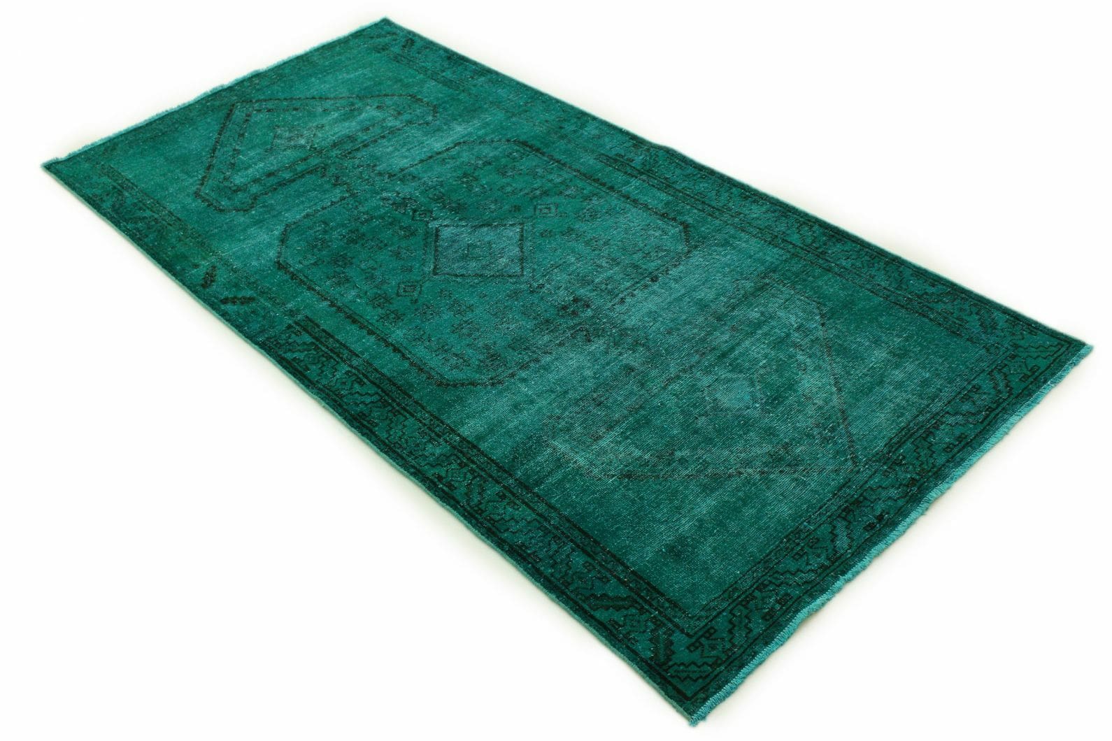 Alternative view of Wool Oriental Rug 285 × 142 cm, hand-knotted