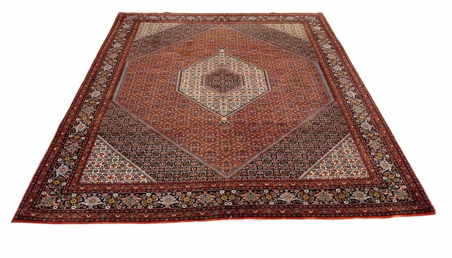 Alternative view of Hand-Knotted Bijar Persian Rug, 347 × 250 cm, Wool