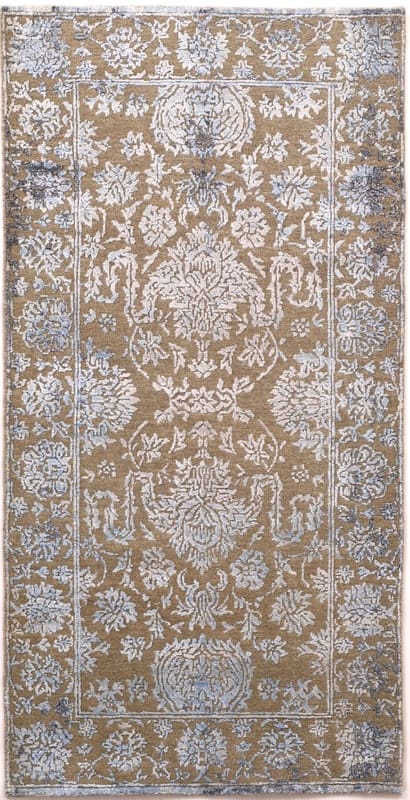 Wool Indian Rug 141 × 72 cm, hand-knotted