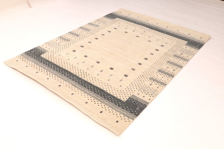 Alternative view of Wool Loribaft Indian Rug 255 × 208 cm, hand-knotted