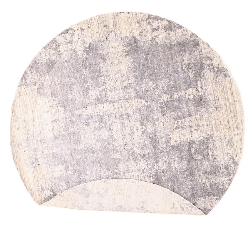 Alternative view of Hand-Knotted Indian Rug, 250 × 250 cm, Wool