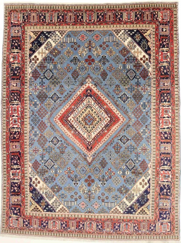 Wool Persian Rug 307 × 233 cm, hand-knotted