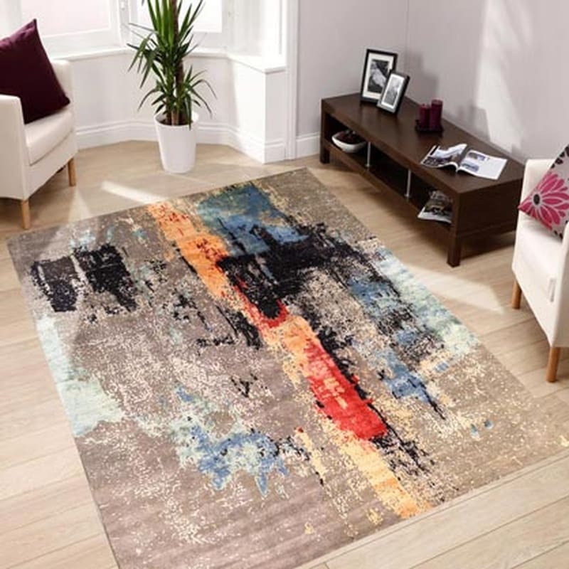 Alternative view of Wool Indian Rug 305 × 250 cm, hand-knotted