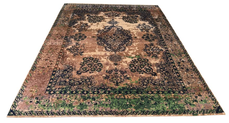 Alternative view of Indian Rug 307 × 243 cm in Wool, hand-knotted