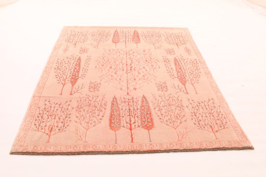 Alternative view of Wool Indian Rug 239 × 164 cm, hand-knotted