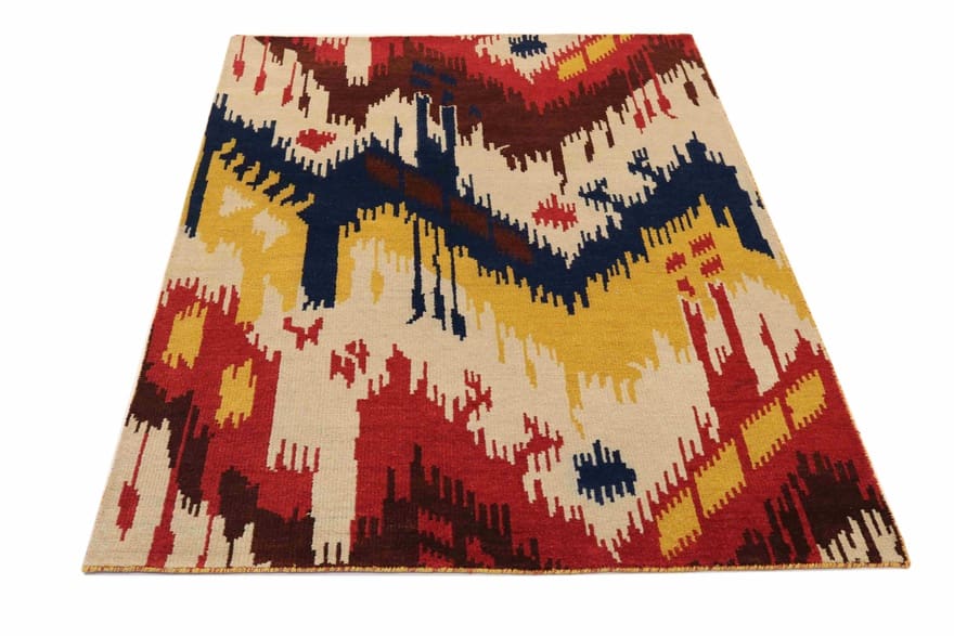Alternative view of Indian Rug 235 × 165 cm in Wool, hand-knotted