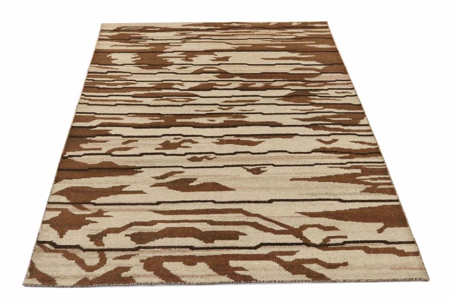 Alternative view of Hand-Knotted Indian Rug, 236 × 169 cm, Wool