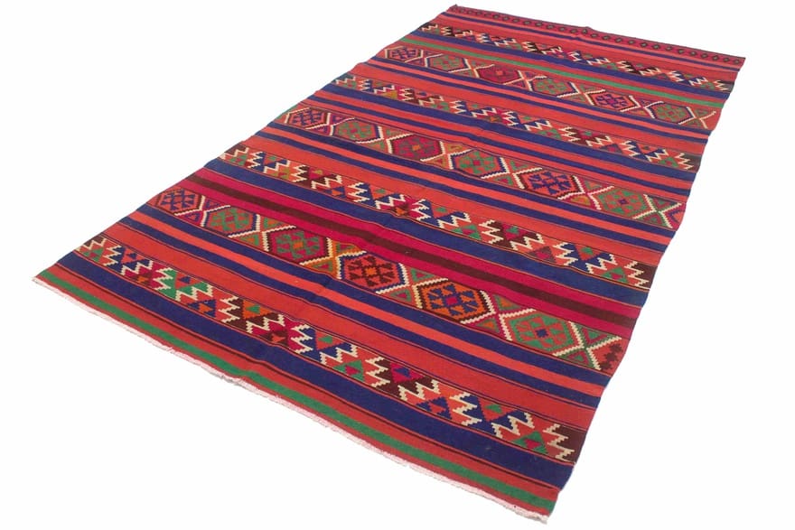 Alternative view of Wool Kilim Persian Rug 295 × 178 cm, hand-woven