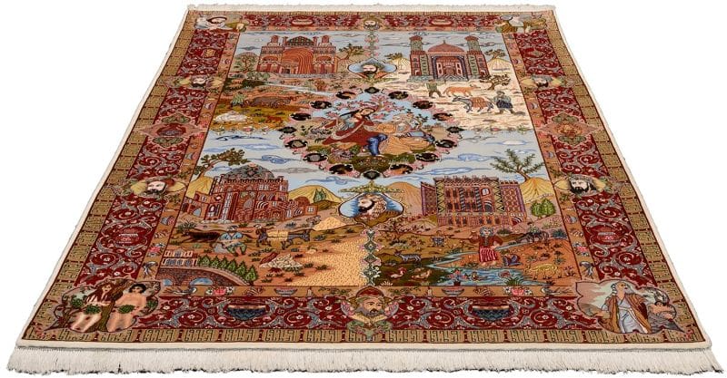 Alternative view of Tabriz Persian Rug 185 × 292 cm in Wool, hand-knotted