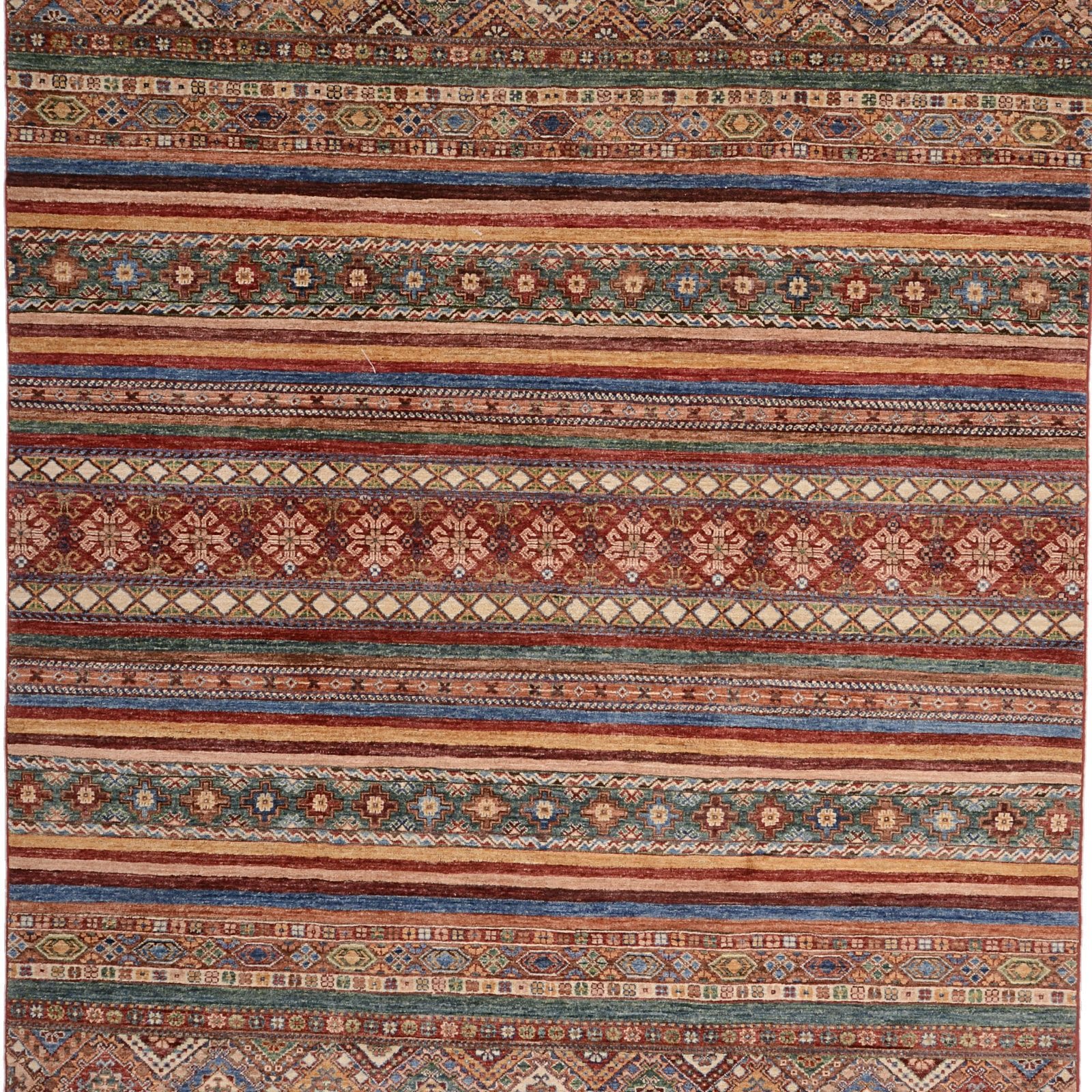 Alternative view of Hand-Knotted Samarkand Pakistani Rug, 205 × 291 cm, Wool