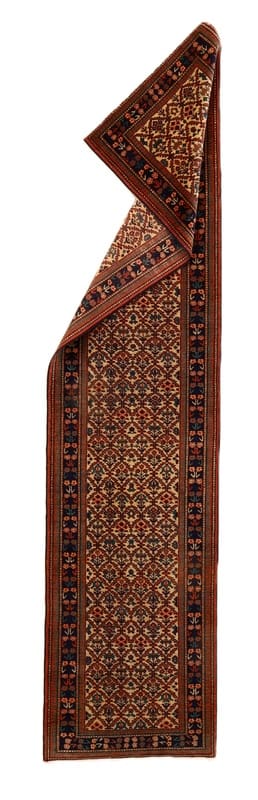 Alternative view of Ardebil Persian Rug 320 × 76 cm in Wool, hand-knotted