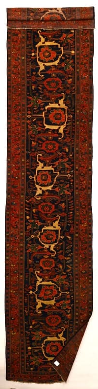Alternative view of Hand-Knotted Bijar Persian Rug, Wool & Silk