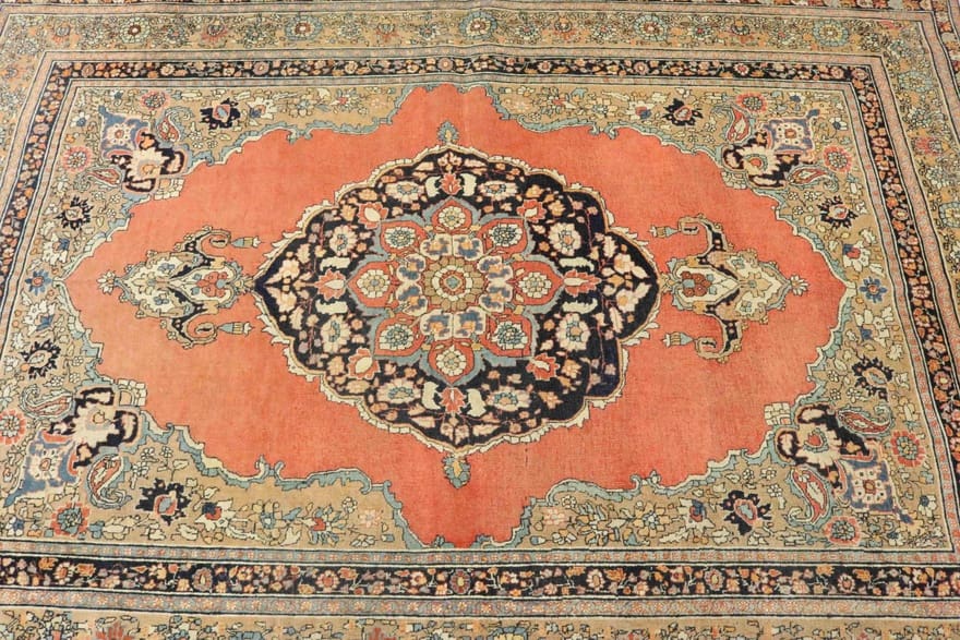 Alternative view of Antique Persian Rug 206 × 142 cm, Wool