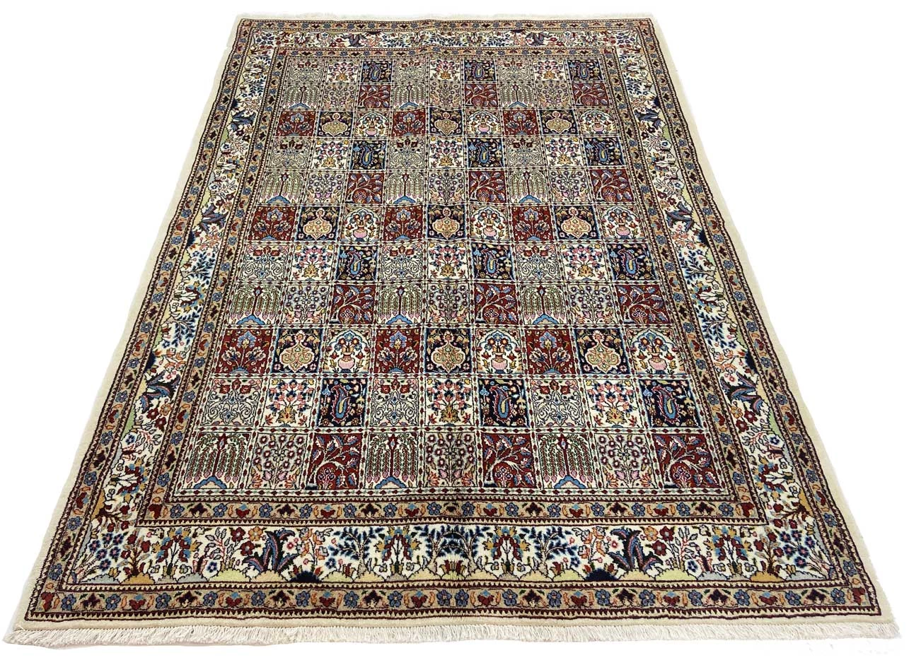 Alternative view of Wool & Silk Moud Persian Rug 242 × 171 cm, hand-knotted