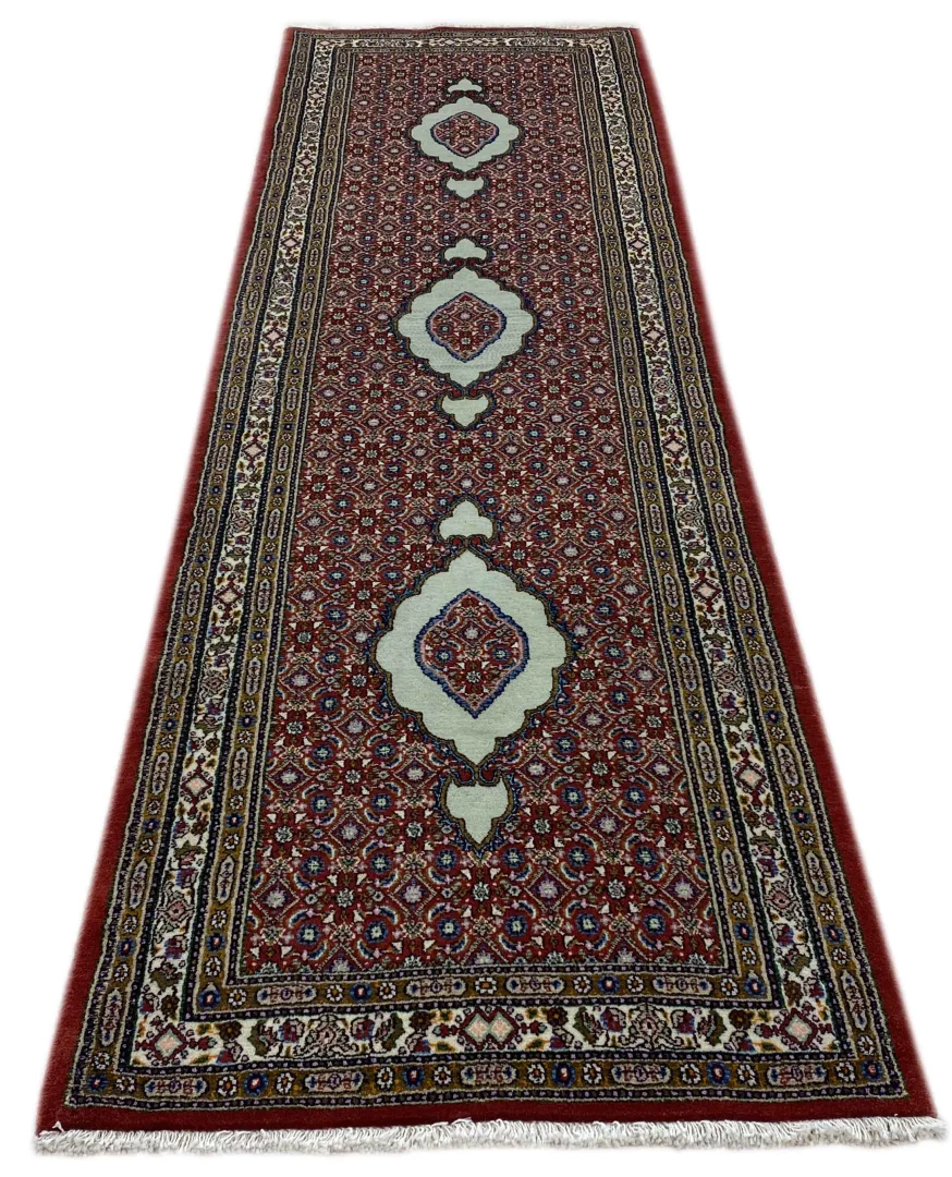Alternative view of Wool Moud Persian Rug 273 × 82 cm, hand-knotted