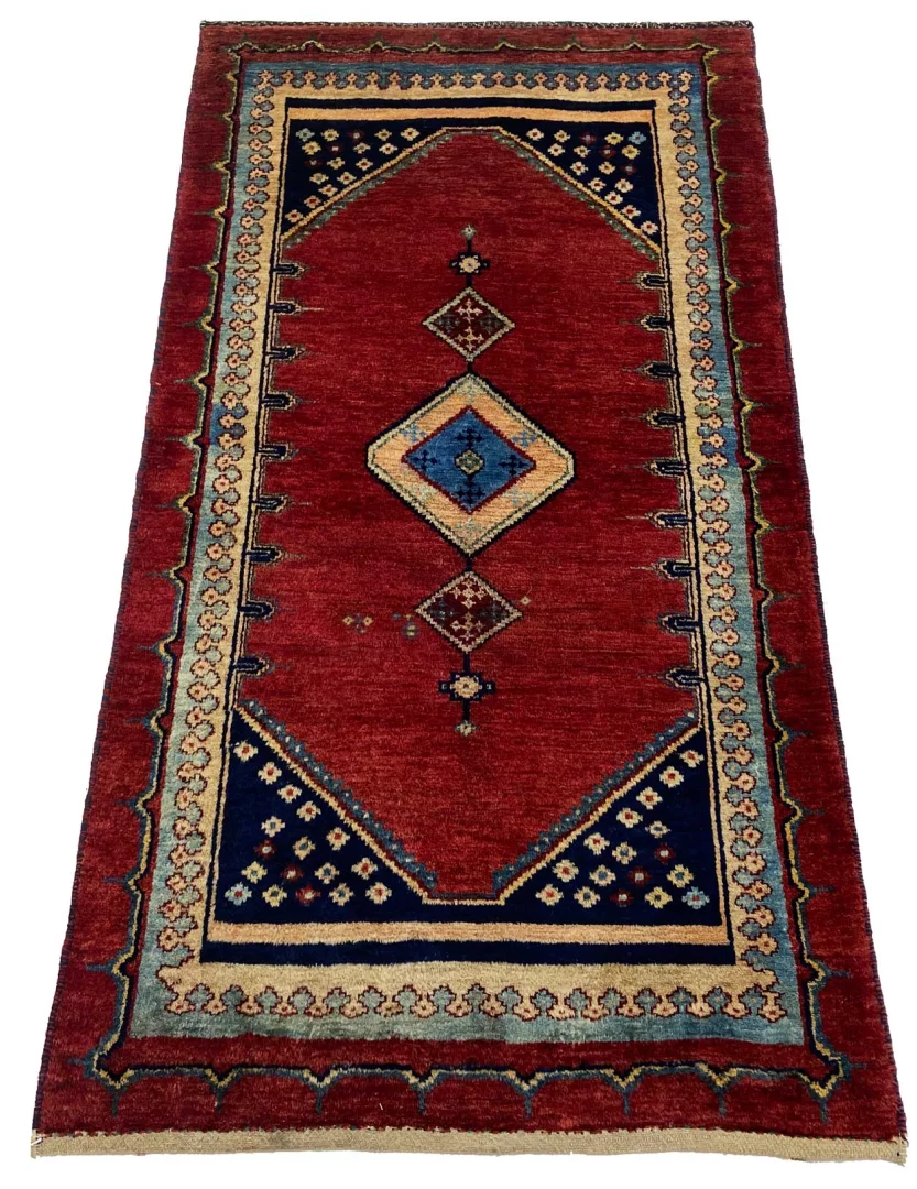 Alternative view of Wool Gabbeh Persian Rug 157 × 81 cm, hand-knotted