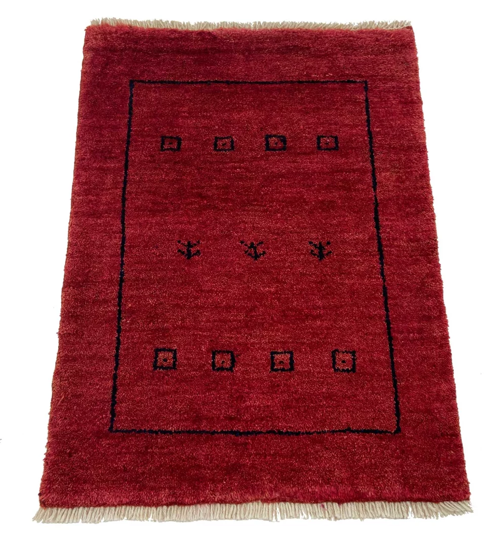 Alternative view of Wool Gabbeh Persian Rug 85 × 62 cm, hand-knotted