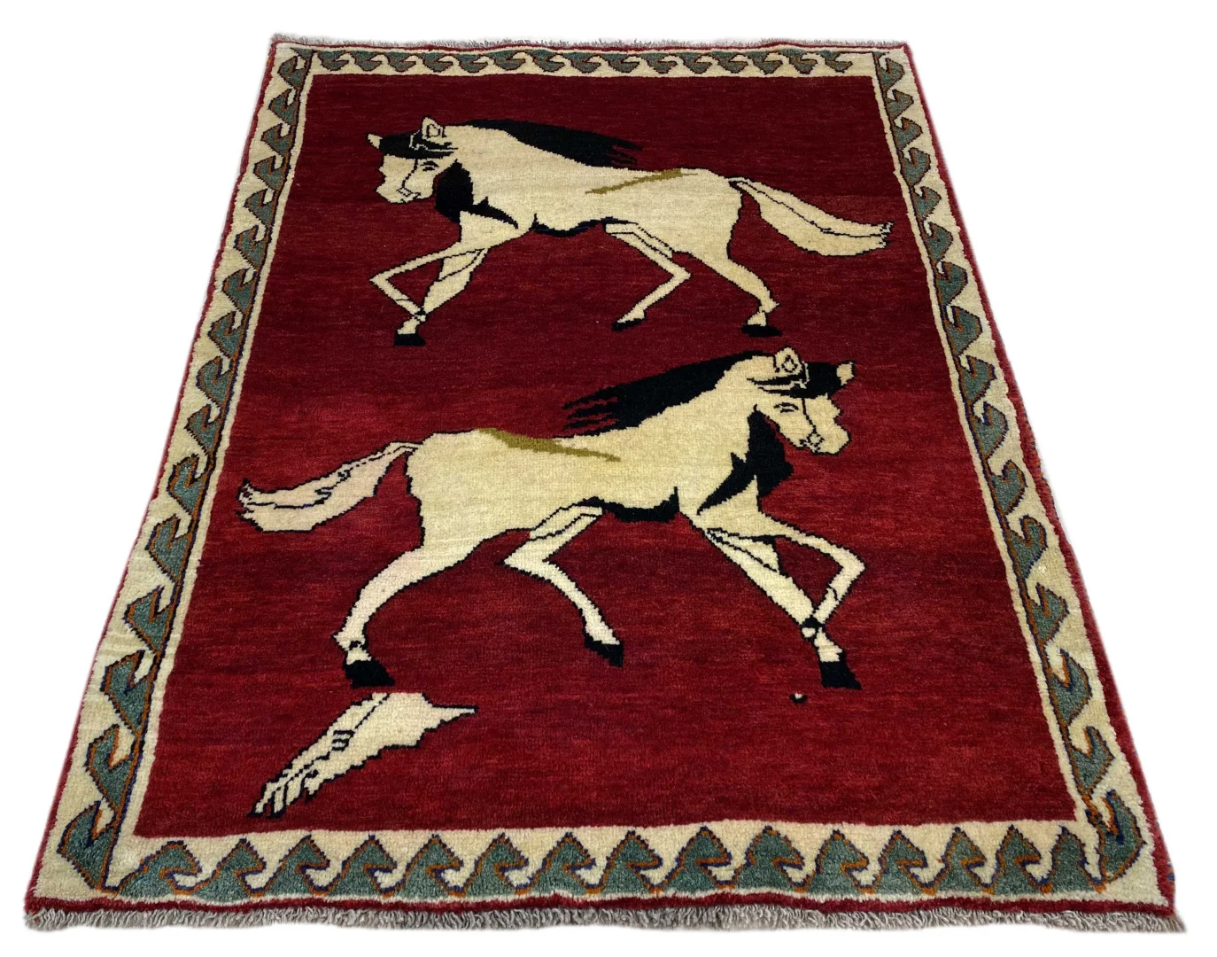 Alternative view of Wool Gabbeh Persian Rug 148 × 108 cm, hand-knotted