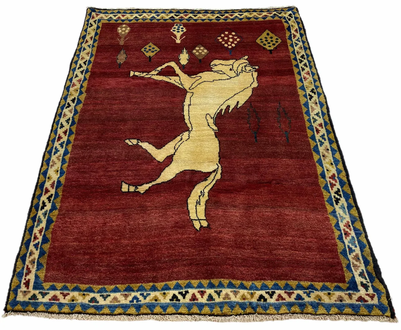 Alternative view of Gabbeh Persian Rug 171 × 121 cm in Wool, hand-knotted