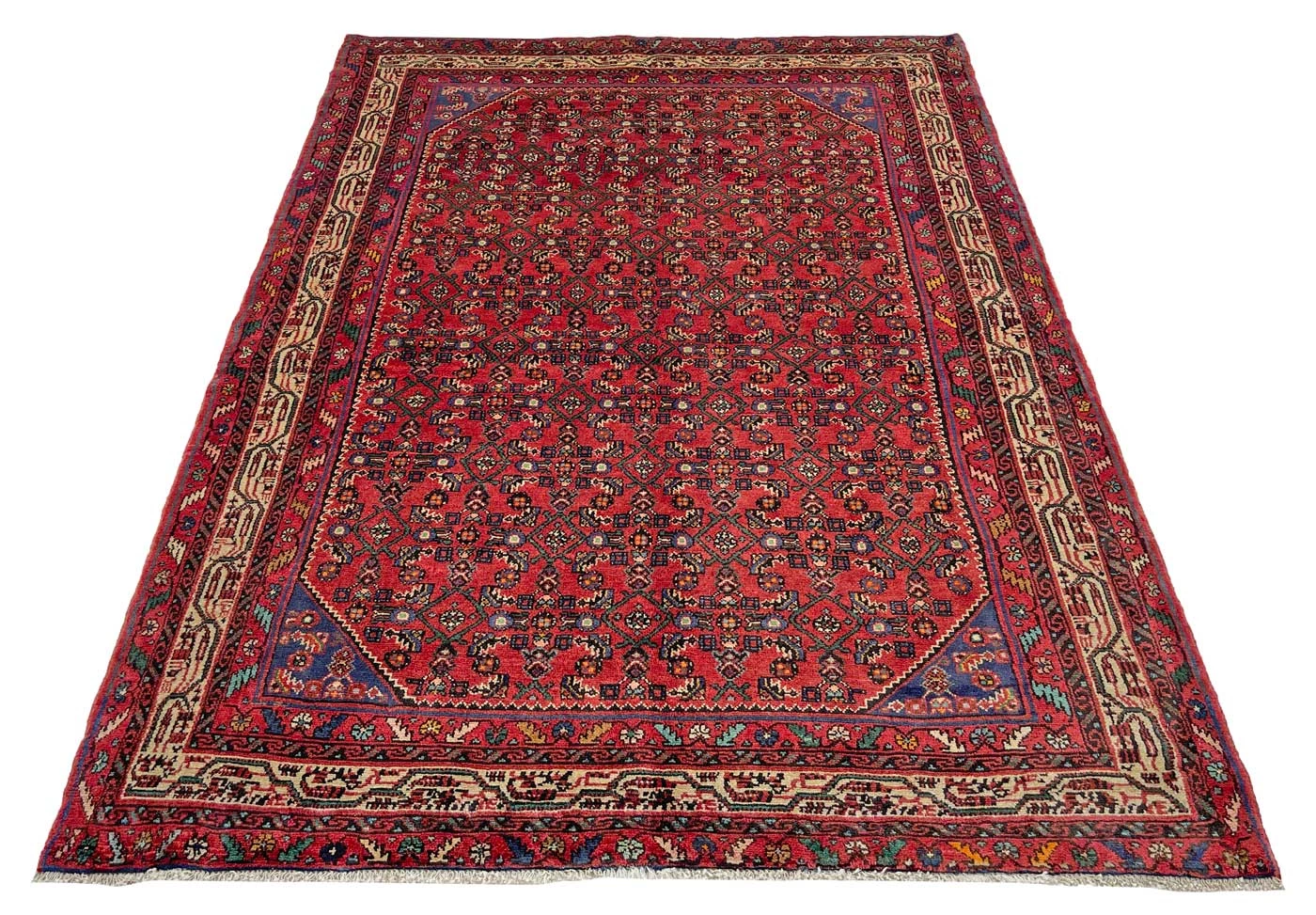 Alternative view of Hand-Knotted Persian Rug, 215 × 158 cm, Wool