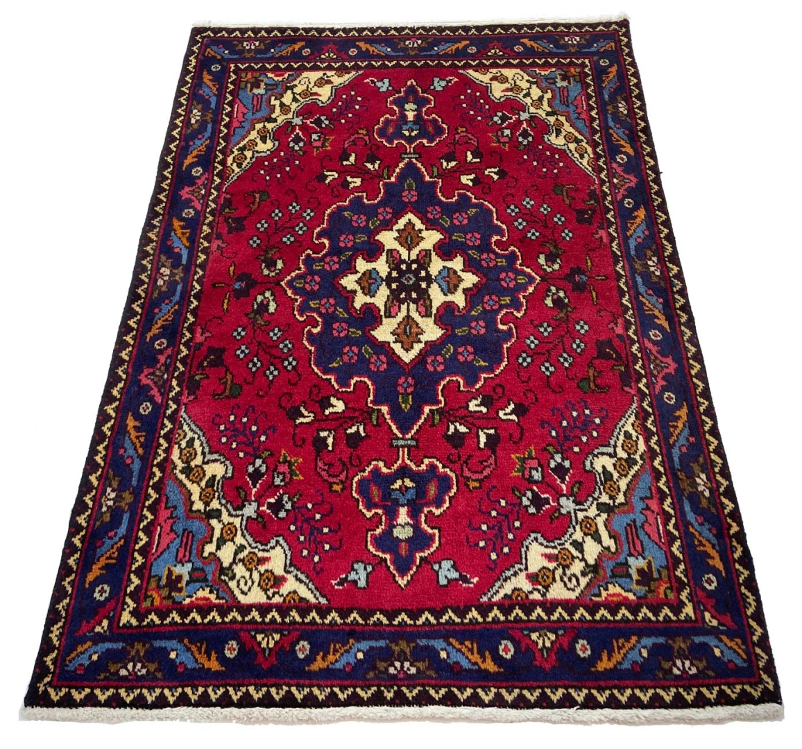 Alternative view of Wool & Silk Tabriz Persian Rug 150 × 103 cm, hand-knotted