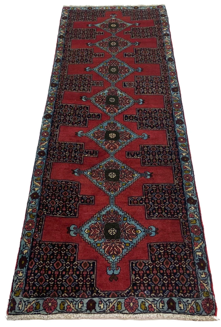 Alternative view of Persian Rug 225 × 79 cm in Wool, hand-knotted