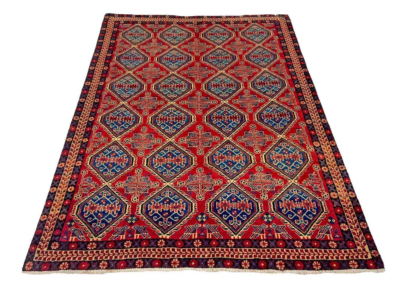 Alternative view of Persian Rug 212 × 156 cm in Wool, hand-knotted