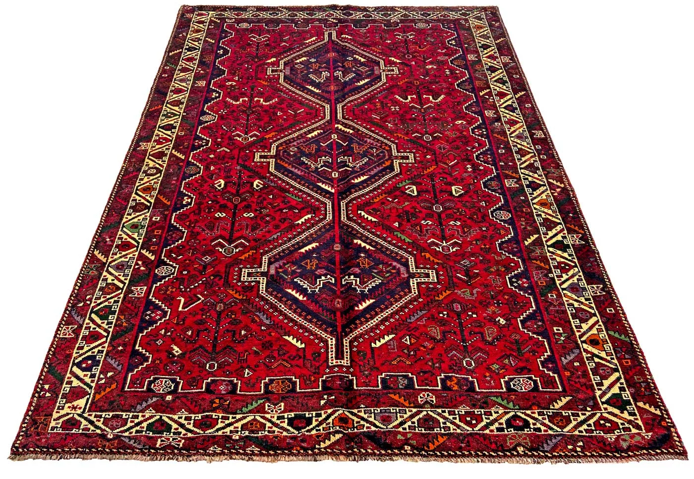 Alternative view of Wool Shiraz Persian Rug 298 × 209 cm, hand-knotted