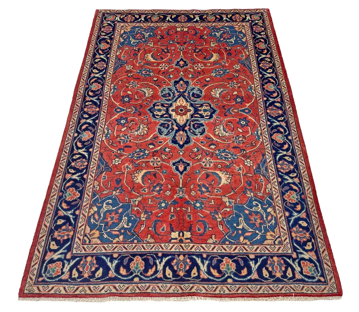 Alternative view of Hand-Knotted Persian Rug, 220 × 141 cm, Wool