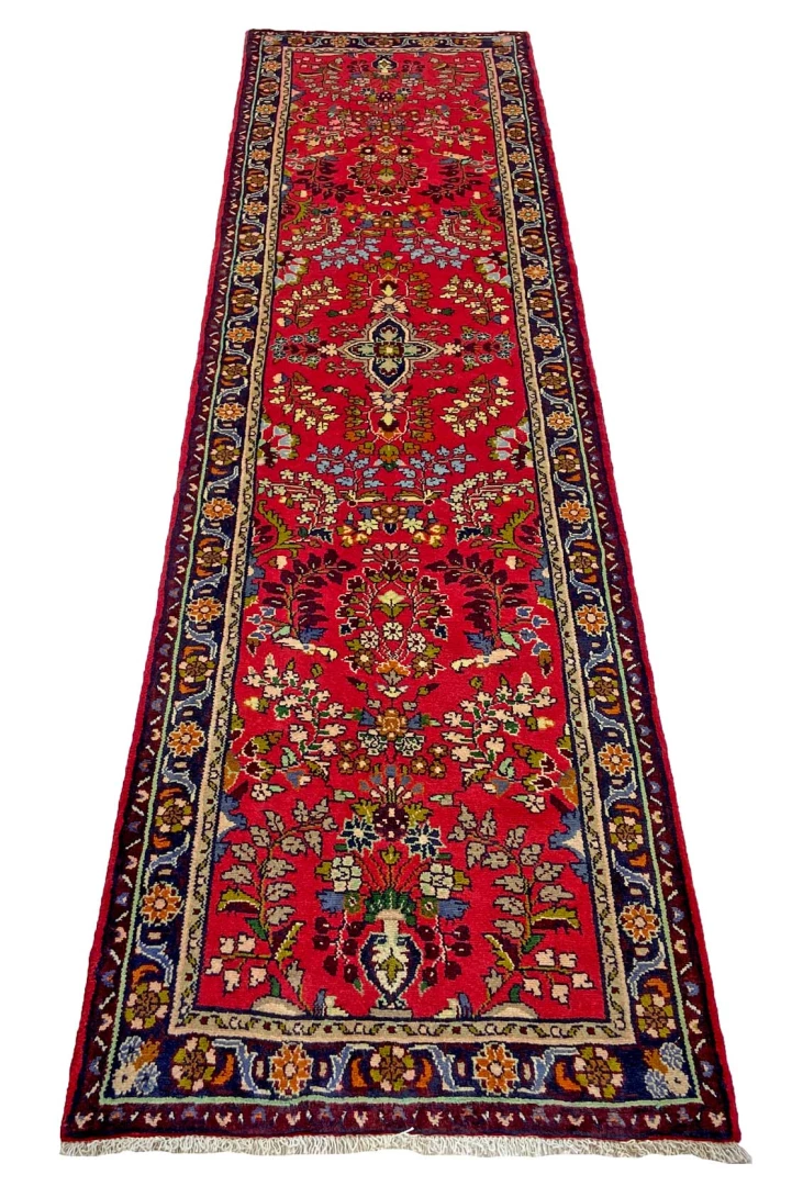 Alternative view of Wool Persian Rug 315 × 84 cm, hand-knotted