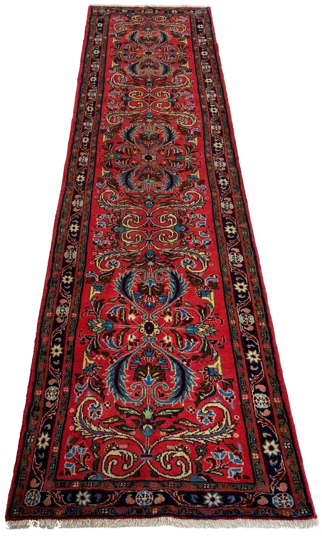 Alternative view of Wool Persian Rug 322 × 82 cm, hand-knotted