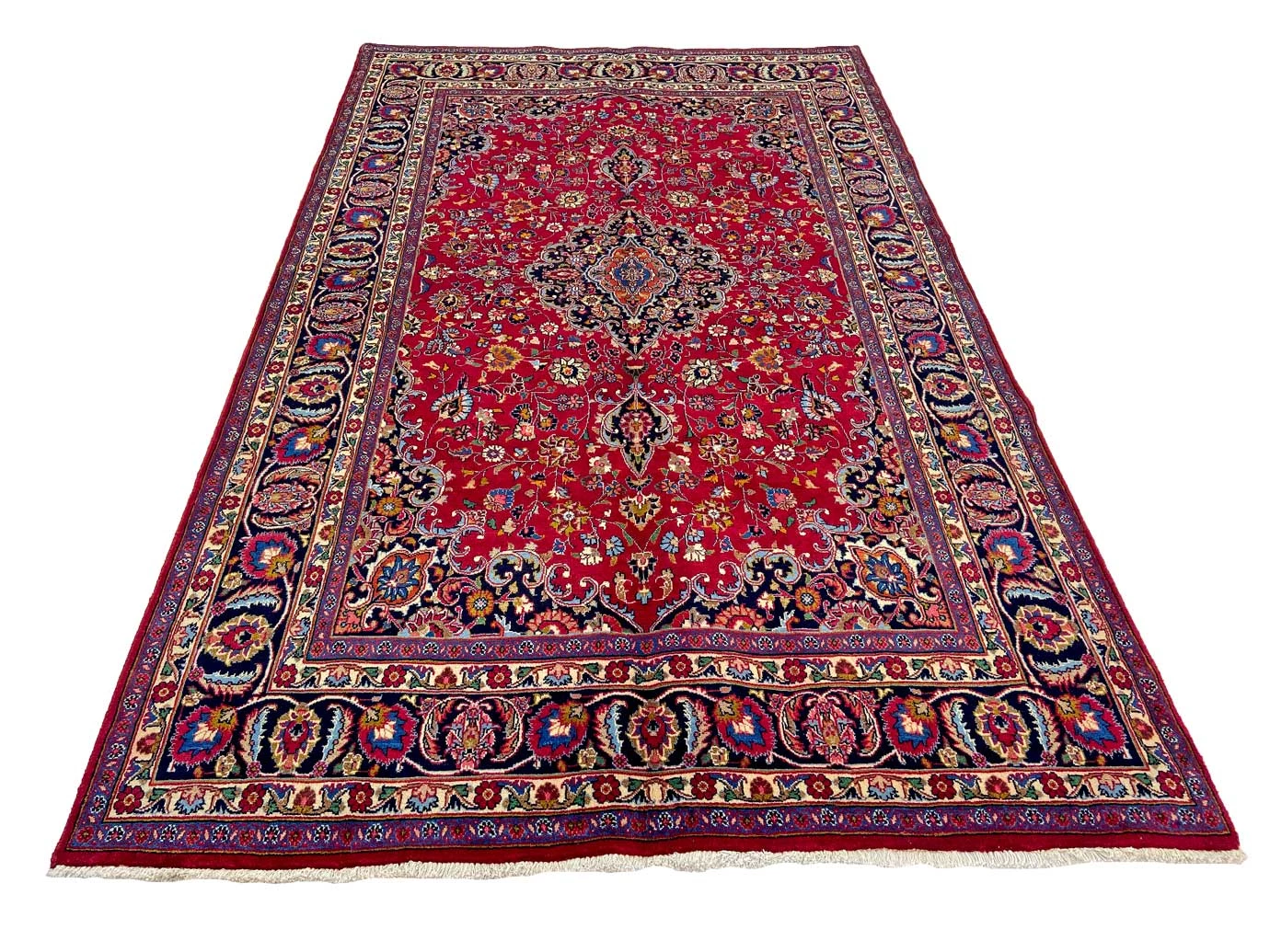 Alternative view of Mashhad Persian Rug 312 × 193 cm in Wool, hand-knotted