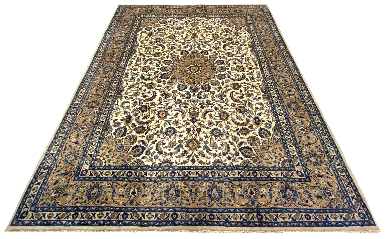 Alternative view of Wool Mashhad Persian Rug 352 × 256 cm, hand-knotted