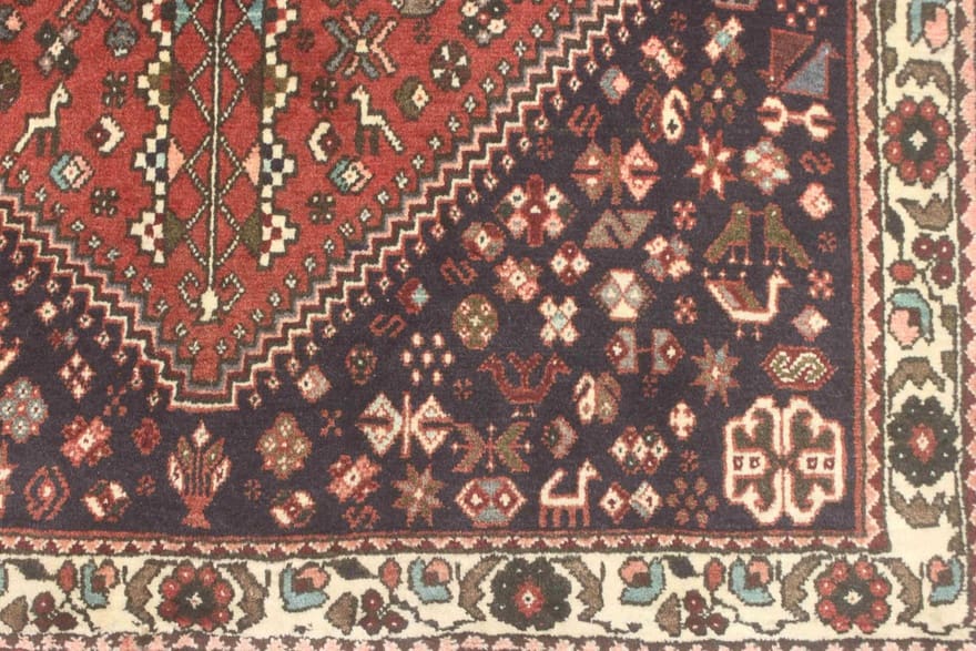 Alternative view of Persian Rug 144 × 103 cm in Wool, hand-knotted