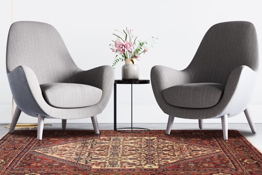 Alternative view of Persian Rug 158 × 109 cm in Wool, hand-knotted