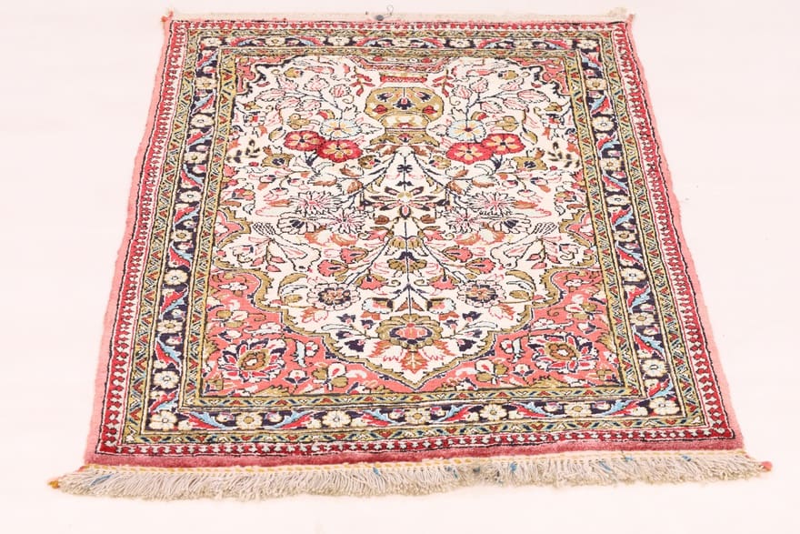 Alternative view of Qom Silk Rug 97 × 61 cm, high quality, hand-knotted