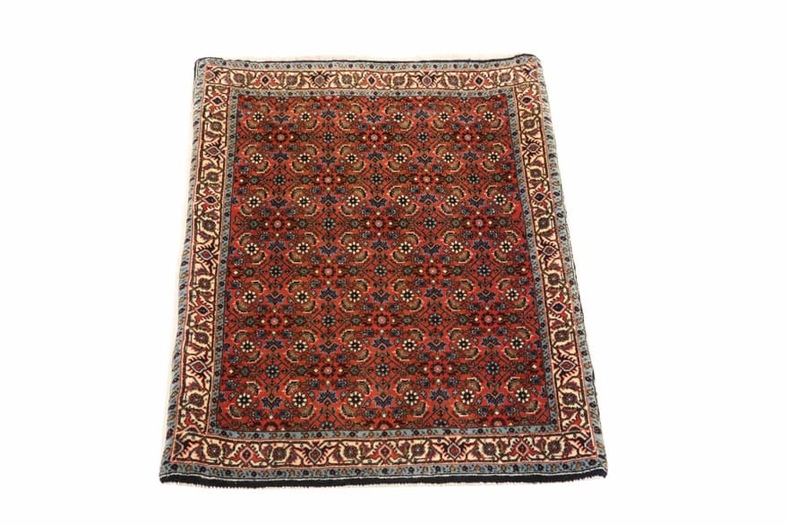 Alternative view of Bijar Persian Rug 102 × 74 cm in Wool, hand-knotted