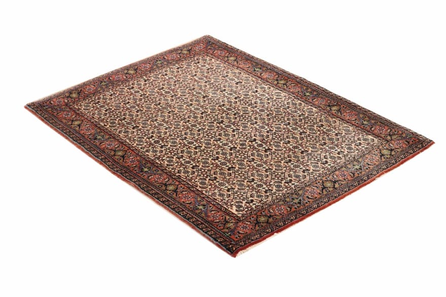 Alternative view of Hand-Knotted Bijar Persian Rug, 155 × 110 cm, Wool