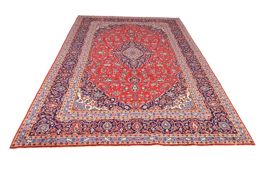 Alternative view of Wool Kashan Persian Rug 357 × 246 cm, hand-knotted