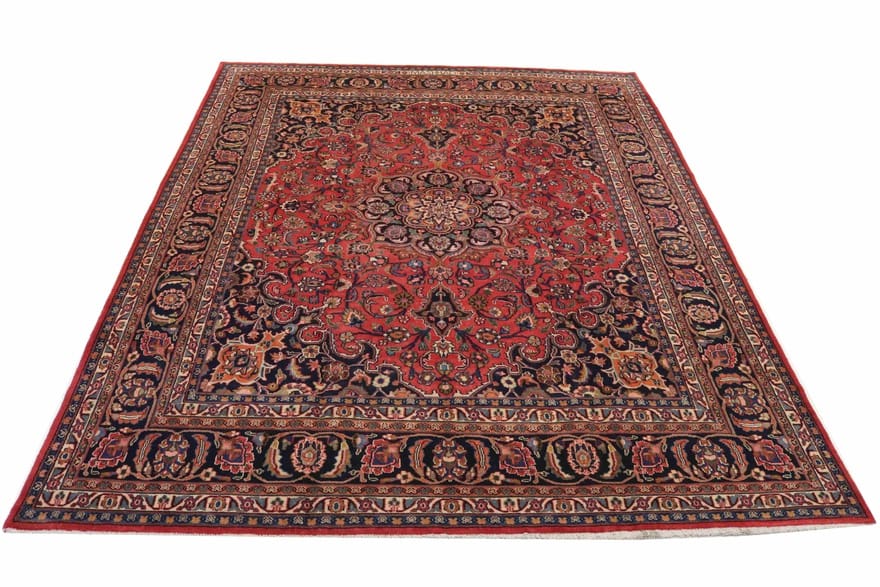 Alternative view of Wool Mashhad Persian Rug 366 × 291 cm, hand-knotted