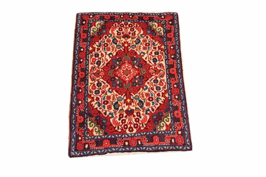Alternative view of Wool Persian Rug 103 × 62 cm, hand-knotted
