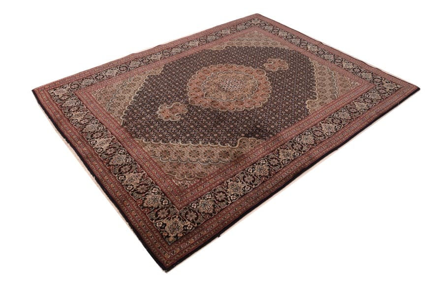 Alternative view of Hand-Knotted Tabriz Persian Rug, 200 × 152 cm, Wool & Silk