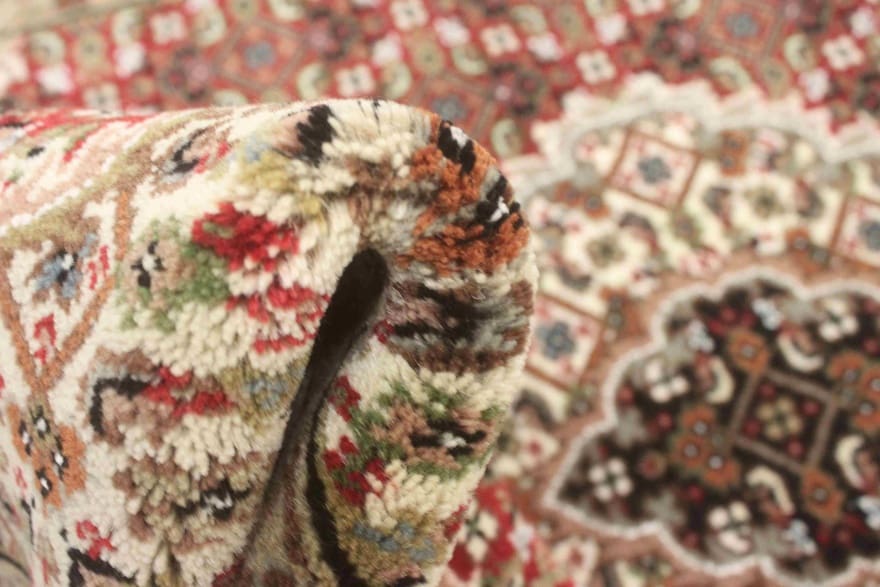 Alternative view of Hand-Knotted Tabriz Indian Rug, 153 × 92 cm, Wool