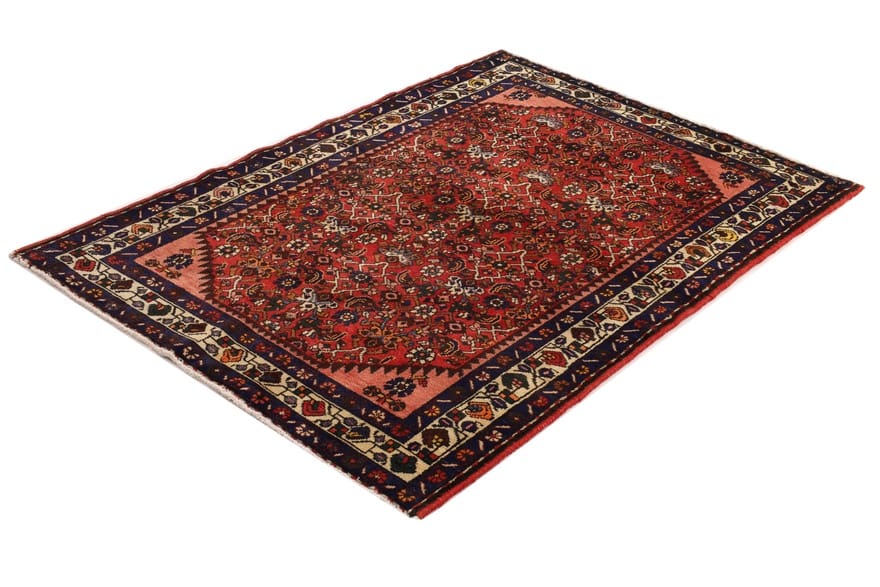 Alternative view of Hamadan Persian Rug 155 × 106 cm in Wool, hand-knotted